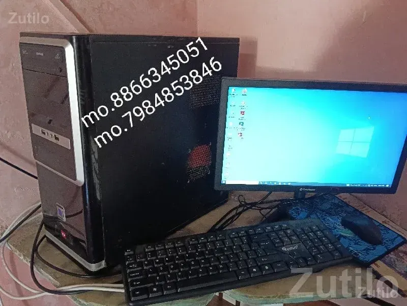 Desktop Computer with Monitor & Keyboard - Laptops & Computers - Bhanvad - Image 1
