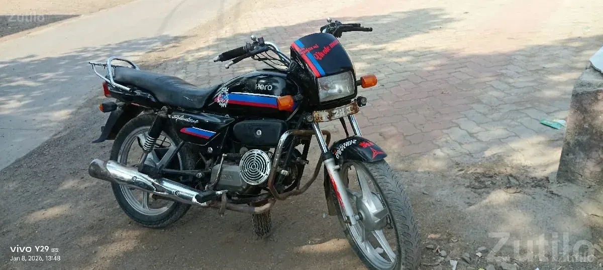 Hero Splendor used bike black 2018 - બાઇક્સ - ભેસાણ - Image 2