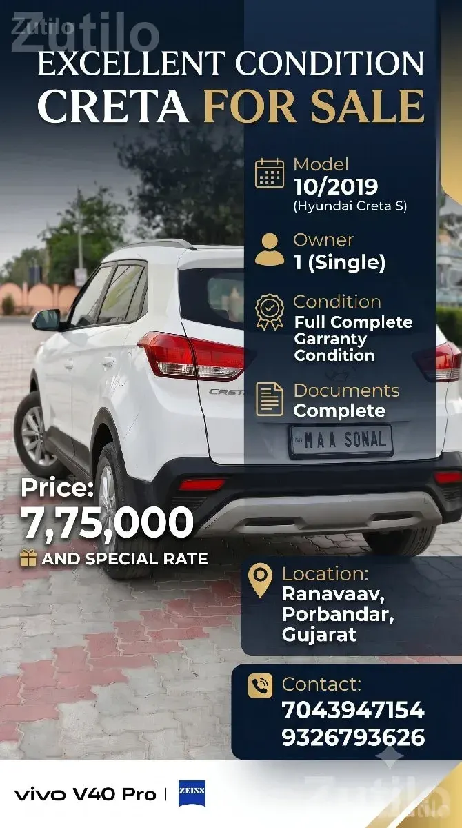 Hyundai Creta S 2019 First Owner Car - Cars - Ranavav - Image 3