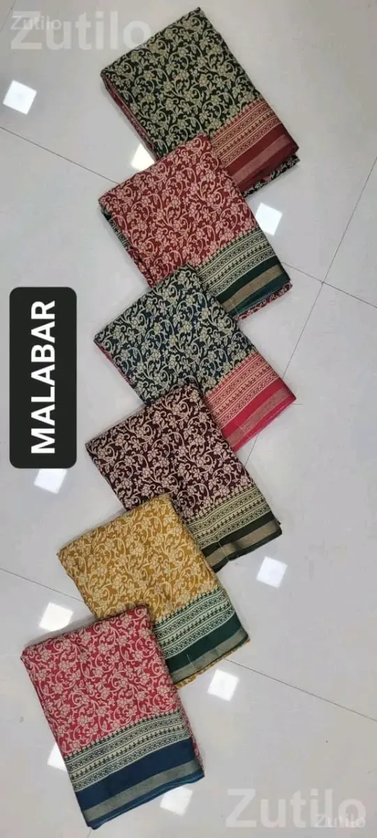 Printed Malabar Sarees and Dress Materials - મહિલાઓના કપડા - અમદાવાદ શહેર - Image 3