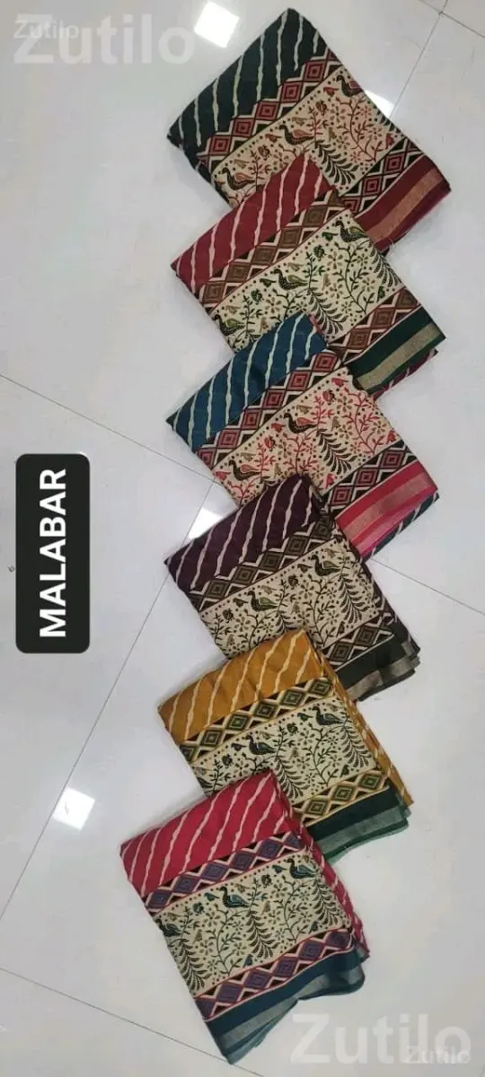 Printed Malabar Sarees and Dress Materials - મહિલાઓના કપડા - અમદાવાદ શહેર - Image 5