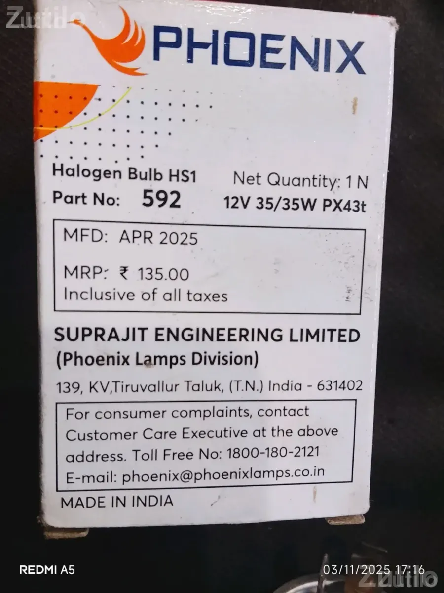 Bike Headlight Halogen Bulb - Auto Parts - Jambusar - Image 3