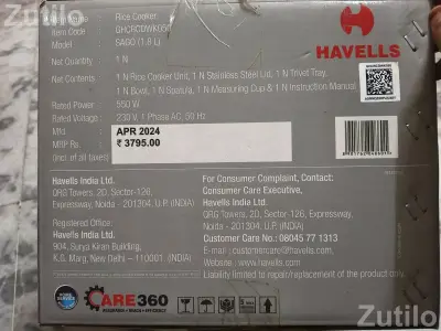 Havells electric rice cooker Havells electric rice cooker