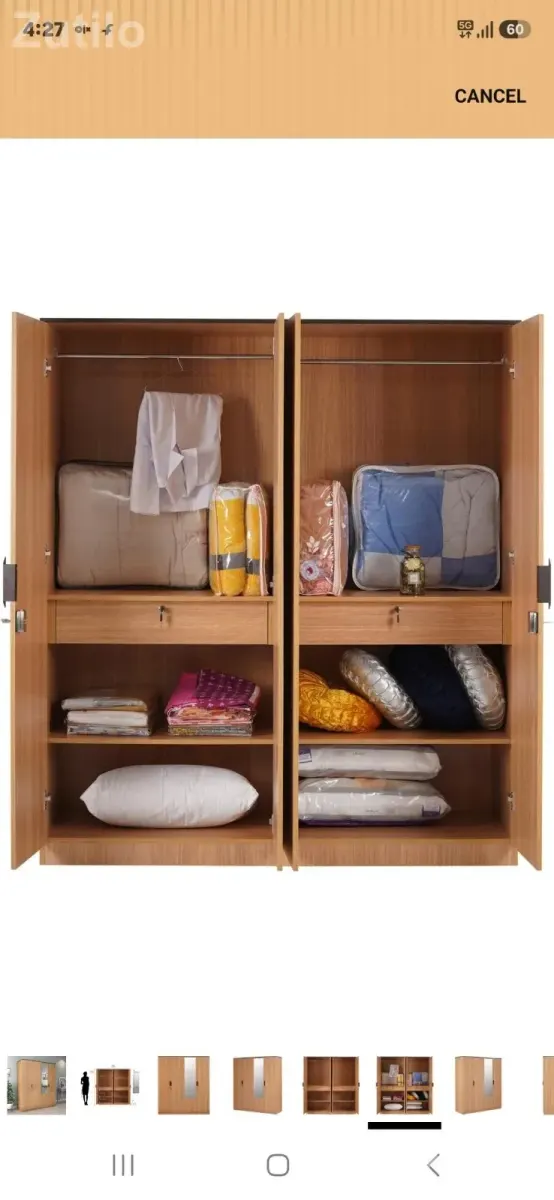 Nilkamal wooden 4 door wardrobe - Wardrobes, Cupboards & Storage - Ahmedabad City - Image 2