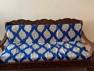 Sofa 5 seater with wooden base