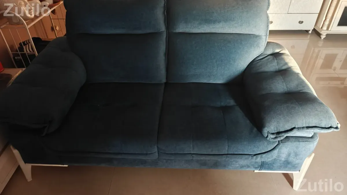 Well maintained Sofa 3+2 with puffy with wooden centre table and wooden storage cabinet - Sofa Sets & Couches - Ahmedabad City - Image 3