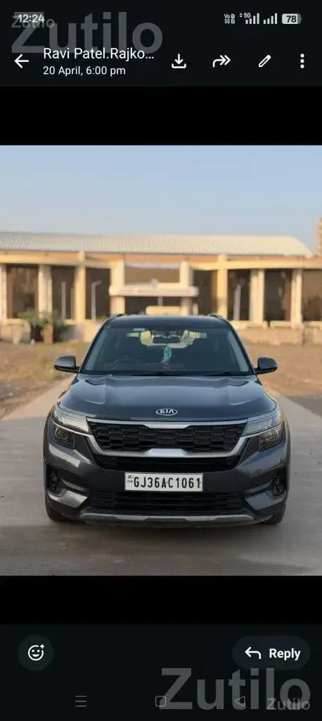 2021 Kia Seltos Automatic Second Owner - કાર - અમરેલી - Image 3