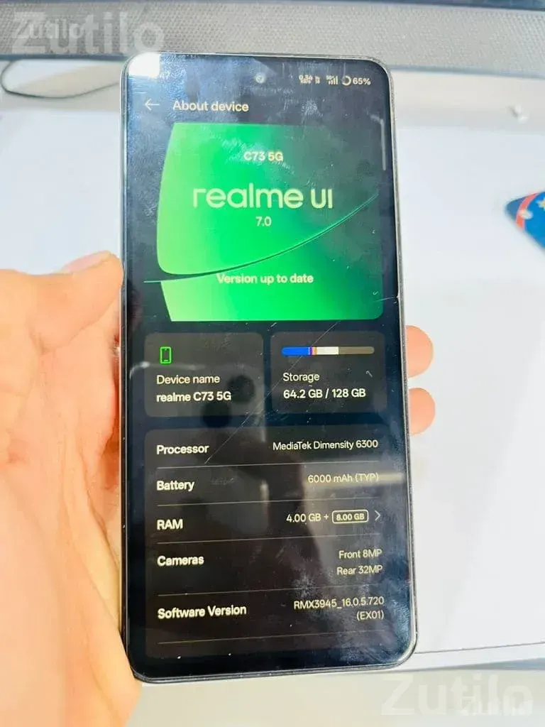 Realme C33 4GB 128GB with Bill Box - મોબાઇલ ફોન - જુનાગઢ - Image 2