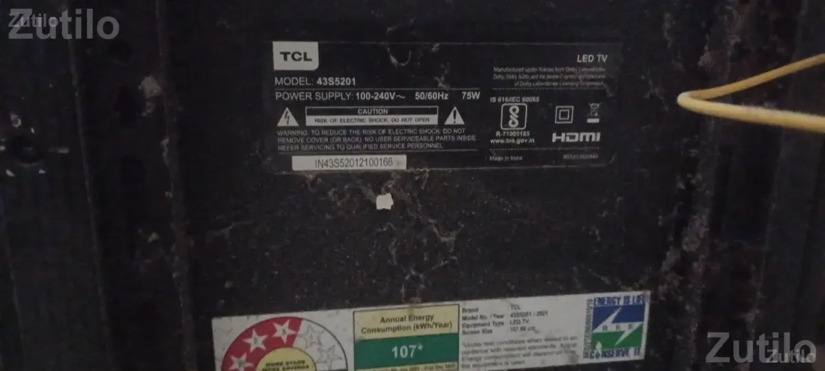 Tcl 43s5201  led smart tv - ટીવી - અમદાવાદ શહેર - Image 2