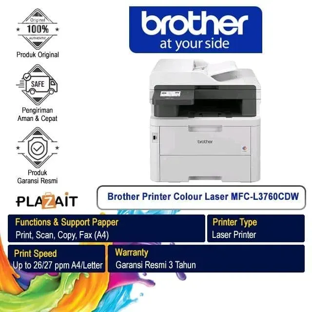 Brother MFC-L3760CDW Color Laser Printer - ઓફિસ સાધનો અને સપ્લાય - આરમભડા - Image 4