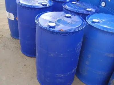 Blue Plastic Storage Barrels with Lids