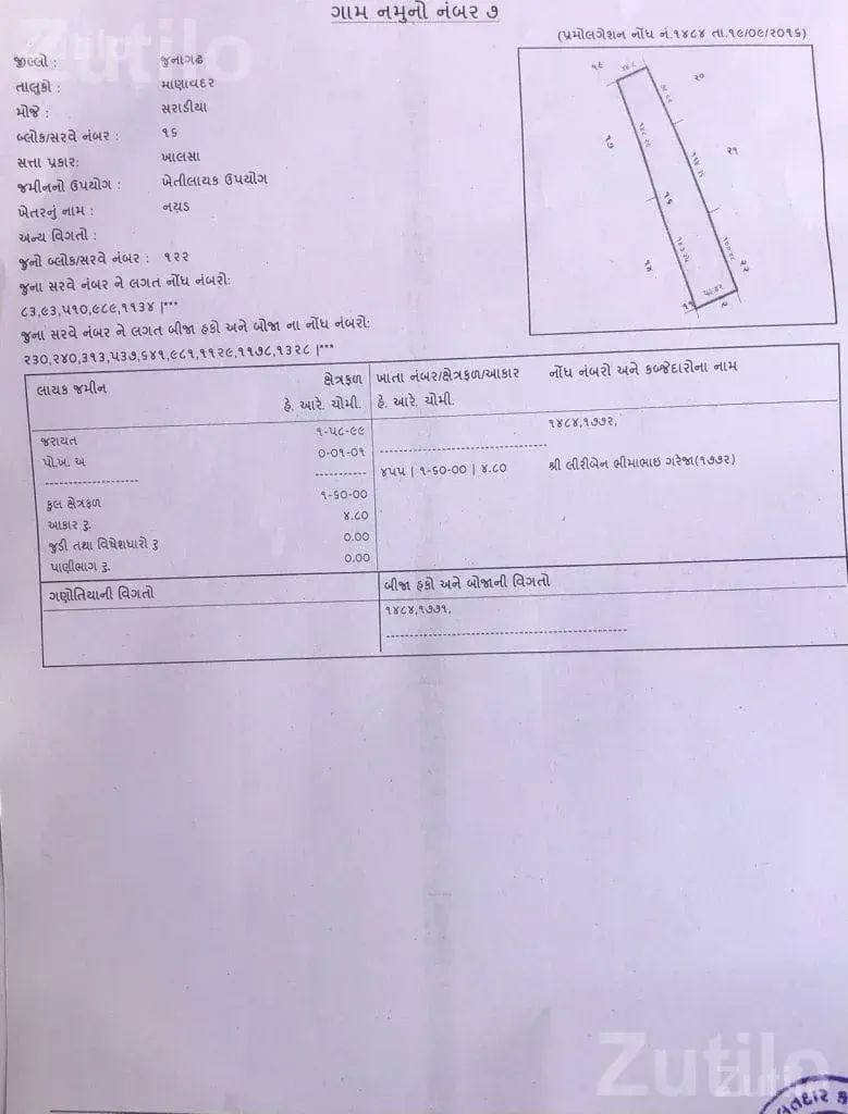 20 Vigha Agricultural Land for Sale Near Manavadar - Land & Plots - Junagadh City - Image 2