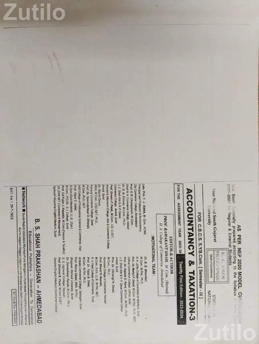 BCom All Books Sem 3 and Sem 4 All Textbook - College Books - Surat City - Image 3