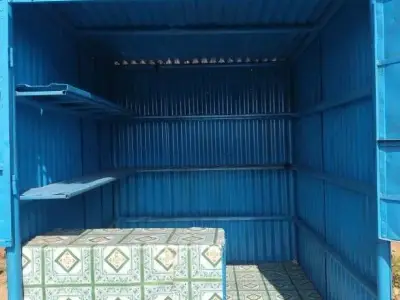 Metal Storage Cabin 6x5x6 Ft with Shelves Metal Storage Cabin 6x5x6 Ft with Shelves