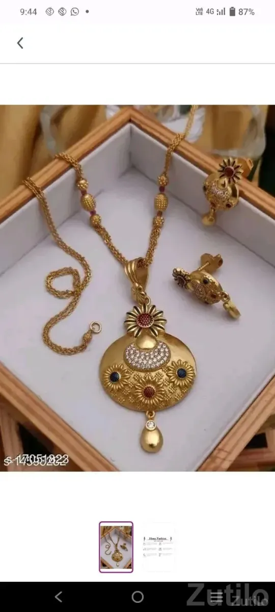 Floral Design Necklace Set for Women - Fashion Accessories - Sihor - Image 1