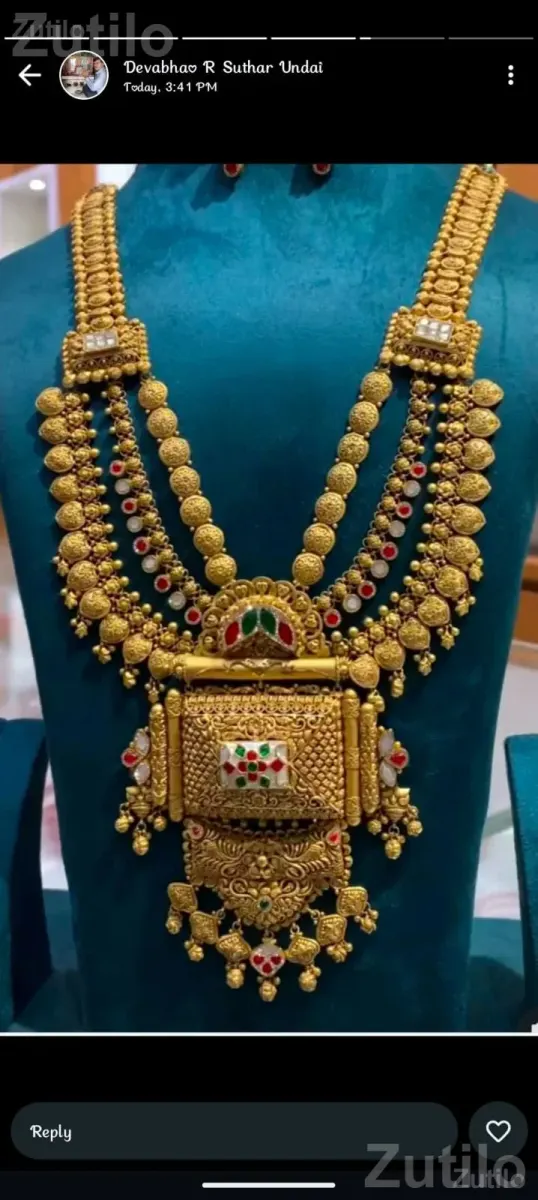 Traditional Necklace Set with Matching Earrings - ફેશન ઍક્સેસરીઝ - સાણંદ - Image 2