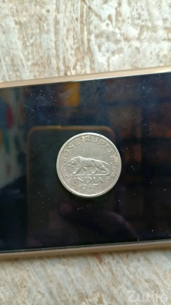 1947 India One Rupee Old Collectible Coin - Other Hobby Items - Manavadar - Image 4